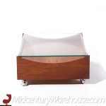 Bramin Mobler Mid Century Danish Rosewood and Glass Coffee Table