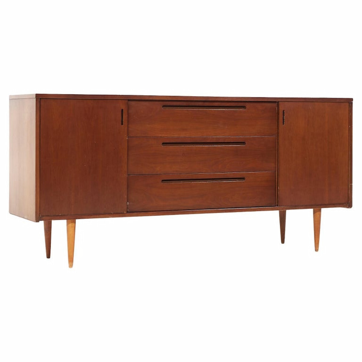 Founders Style Mid Century Walnut Credenza