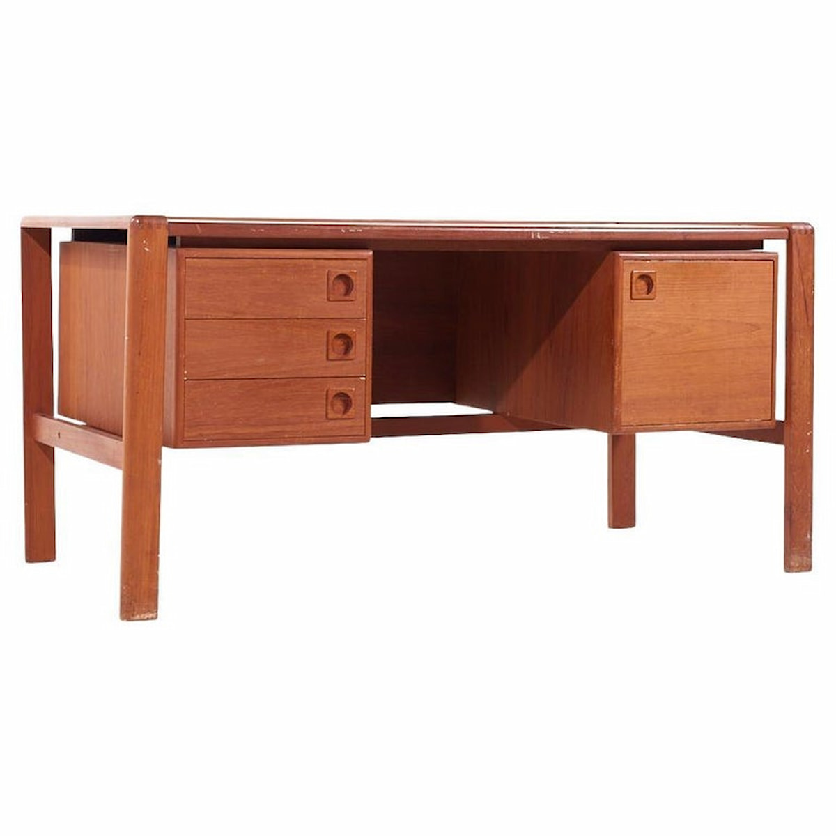 H.p. Hansen Mid Century Danish Teak Desk