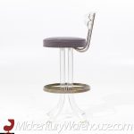 Hill Manufacturing Mid Century Lucite and Chrome Barstools - Set of 4