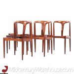 Johannes Andersen Mid Century Rosewood Julian Dining Chairs - Set of 6