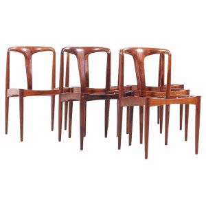 Johannes Andersen Mid Century Rosewood Julian Dining Chairs - Set of 6