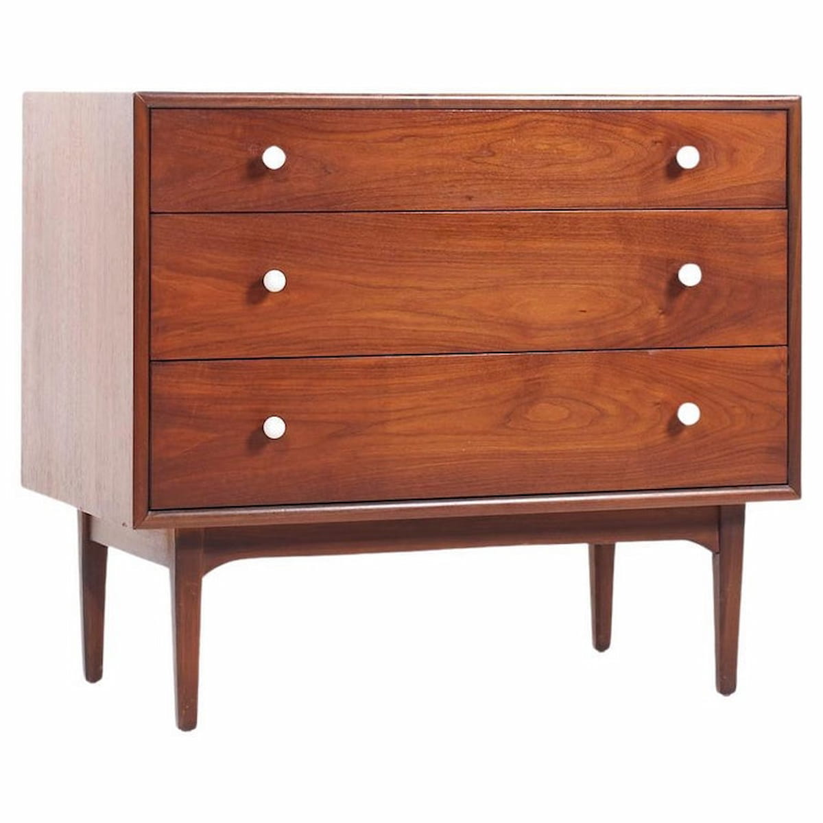 Kipp Stewart for Drexel Declaration Mid Century Walnut 3 Drawer Dresser