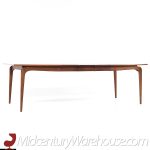 Lane Perception Mid Century Walnut Expanding Dining Table with 3 Leaves