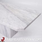Mid Century Italian Carrara Marble Dining Table