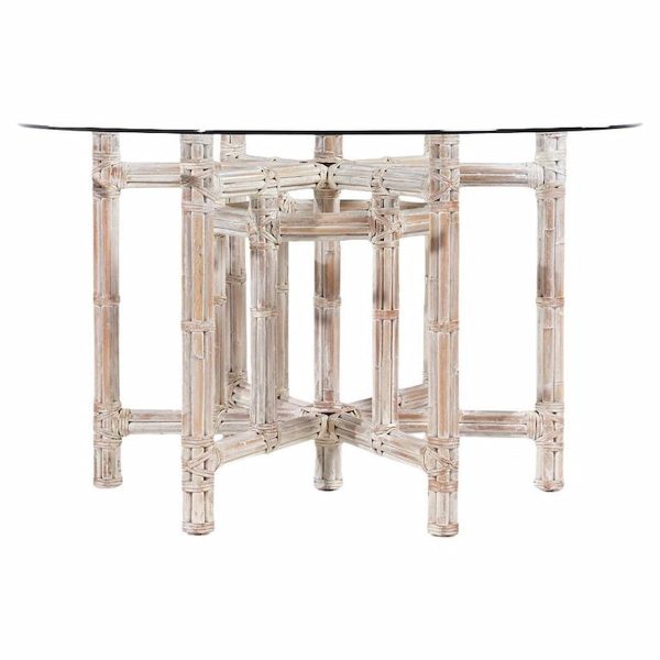 Mcguire for Baker Furniture Bamboo and Glass Dining Table