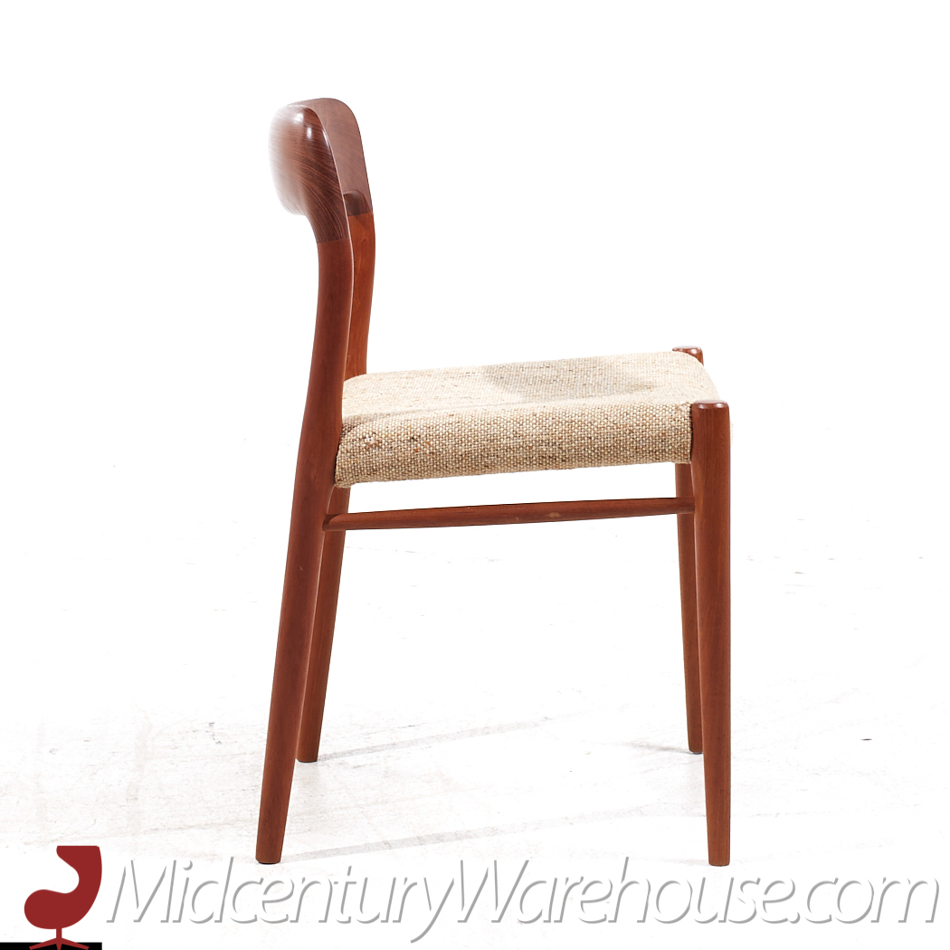 Niels Moller Mid Century Danish Teak Model 77 Dining Chairs - Set of 4