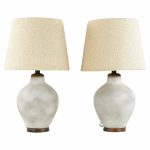 Design Technics Style Mid Century Massive Table Lamps - Pair