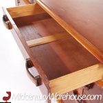 Paul Frankl for Johnson Furniture Mid Century Leather, Birch and Maple Station Wagon Dresser