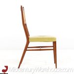 Paul Mccobb for Directional Mid Century Bleached Mahogany and Cane Dining Chairs - Set of 4