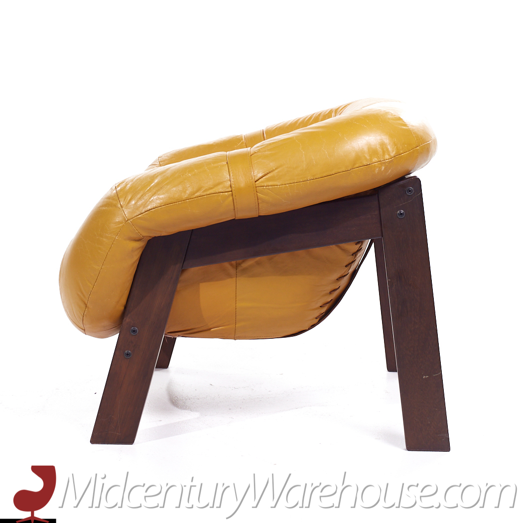 Percival Lafer Mid Century Brazilian Rosewood Lounge Chair