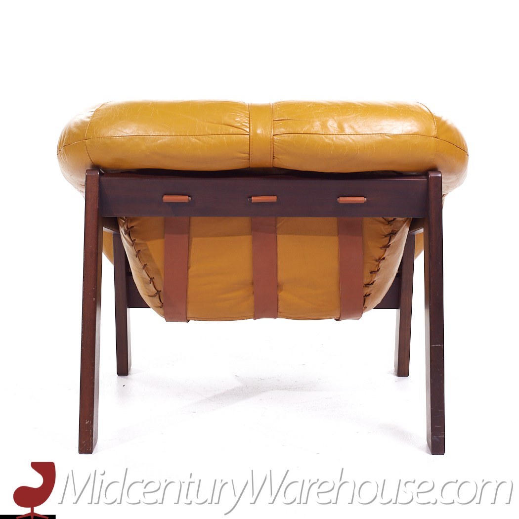 Percival Lafer Mid Century Brazilian Rosewood Lounge Chair