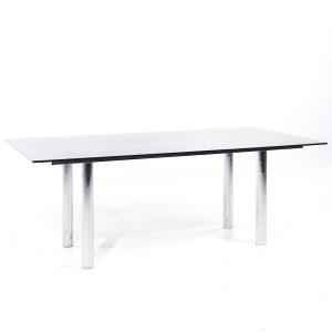 Tobia Scarpa for Gavina "andre" Mid Century Glass and Chrome Dining Table