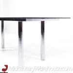Tobia Scarpa for Gavina "andre" Mid Century Glass and Chrome Dining Table
