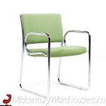 Vecta Group Dallas Mid Century Green and Chrome Chairs - Set of 8