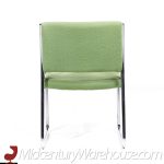 Vecta Group Dallas Mid Century Green and Chrome Chairs - Set of 8