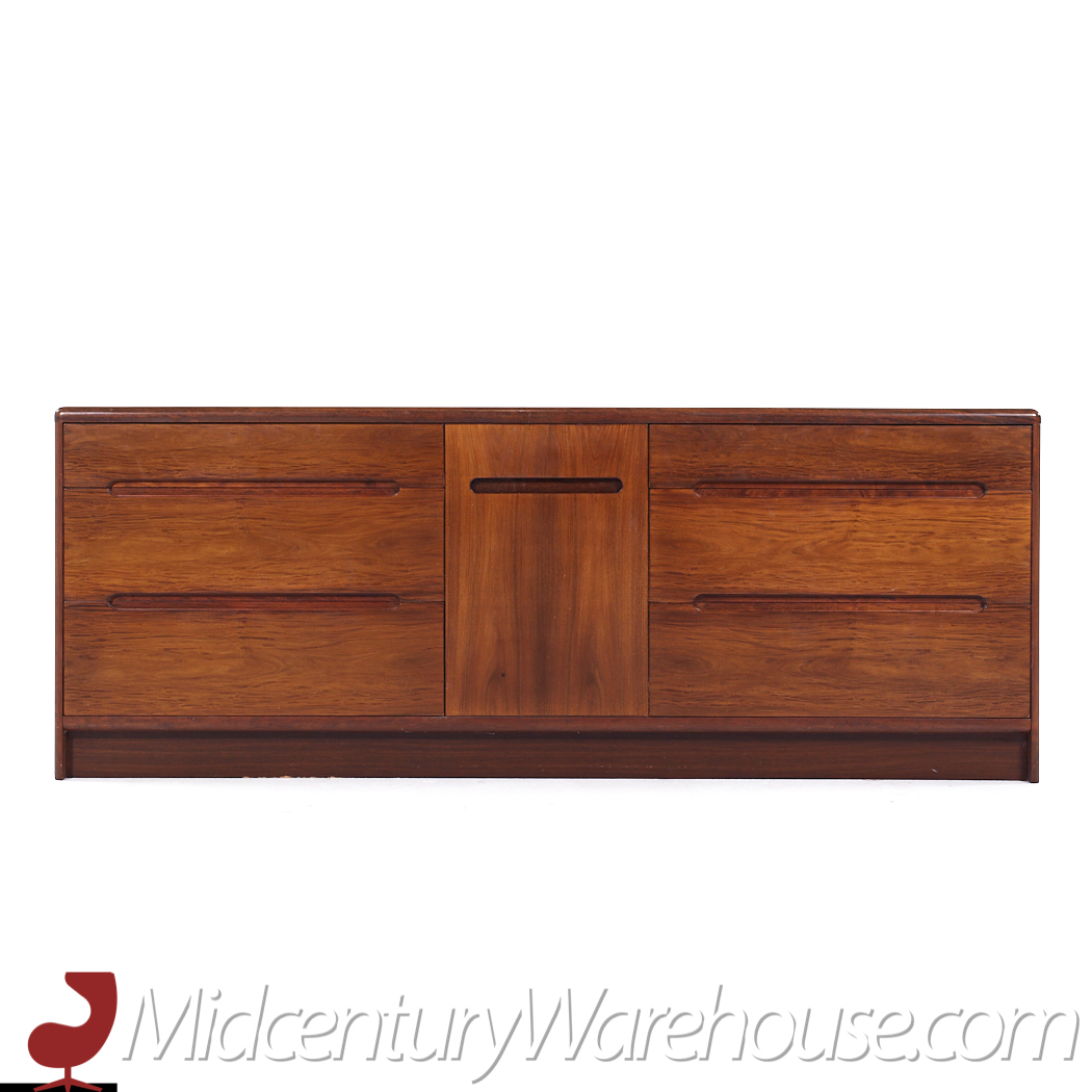 Westnofa Style Mid Century Danish Rosewood Lowboy Dresser