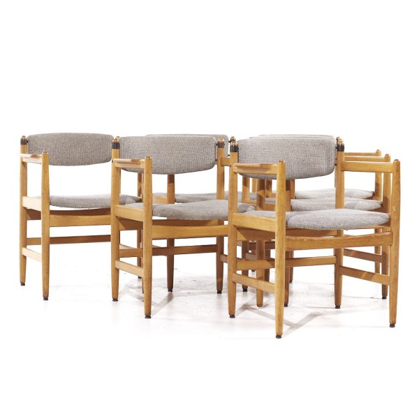 børge mogensen for karl andersson & söner mid century danish oak dining chairs - set of 6
