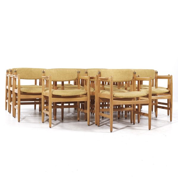 Børge Mogensen for Karl Andersson & Söner Mid Century Danish Oak Dining Chairs - Set of 16