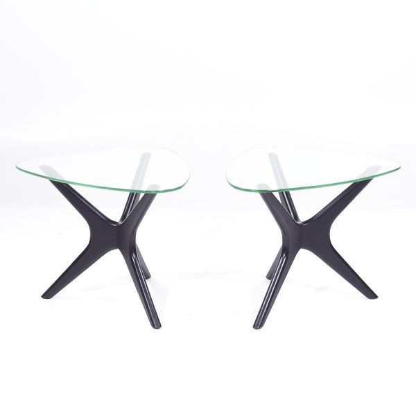 adrian pearsall mid century side tables - pair
