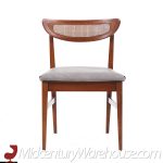 American of Martinsville Mid Century Walnut and Cane Back Dining Chairs - Set of 6