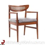 American of Martinsville Mid Century Walnut and Cane Back Dining Chairs - Set of 6