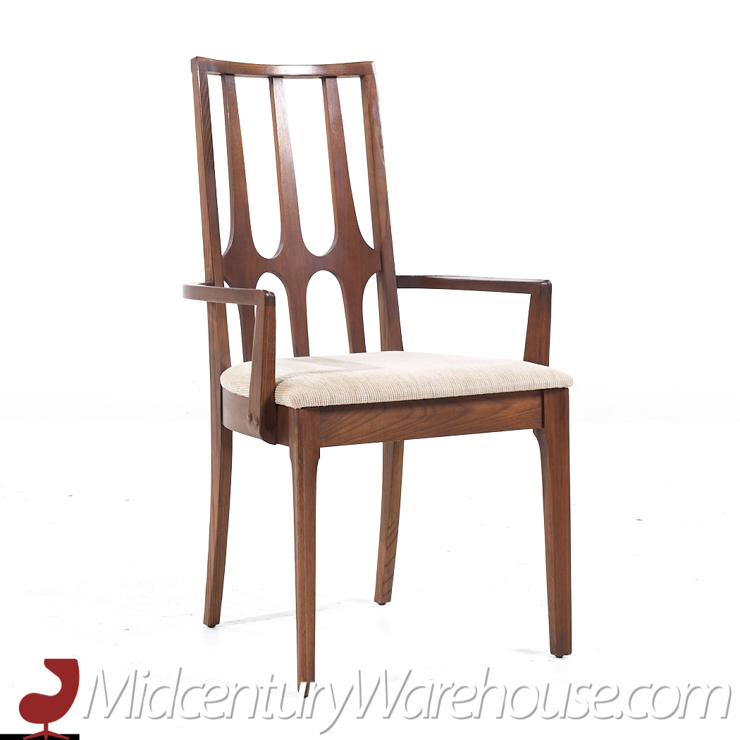 Broyhill Brasilia Mid Century Walnut Dining Chairs - Set of 8