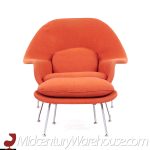 Florence Knoll Mid Century Womb Chair with Ottoman