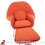 Florence Knoll Mid Century Womb Chair with Ottoman