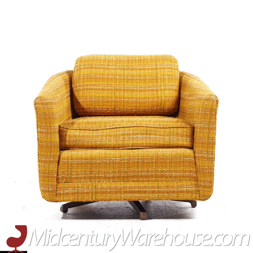 Harvey Probber Mid Century Swivel Lounge Chairs - Pair