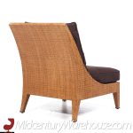 Jacques Garcia for Mcguire Mid Century Woven Raffia Lounge Chairs - Pair