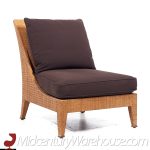 Jacques Garcia for Mcguire Mid Century Woven Raffia Lounge Chairs - Pair