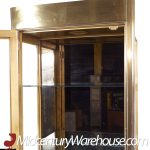 Mastercraft Mid Century Brass Vitrine Display Cabinets - Pair