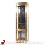 Mastercraft Mid Century Brass Vitrine Display Cabinets - Pair