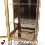 Mastercraft Mid Century Brass Vitrine Display Cabinets - Pair