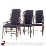 Weiman Warren Lloyd for Mastercraft Imperial Brass Dining Chairs - Set of 6