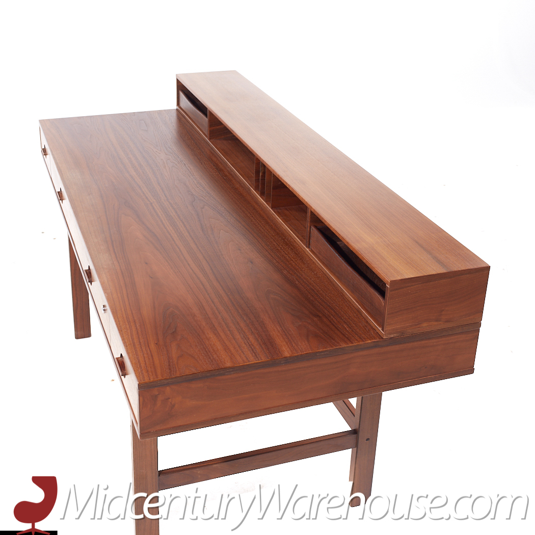 Peter Lovig Mid Century Danish Teak Flip Top Desk