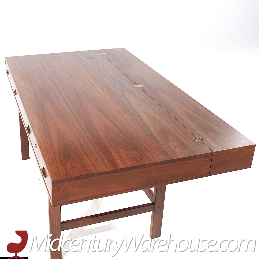 Peter Lovig Mid Century Danish Teak Flip Top Desk