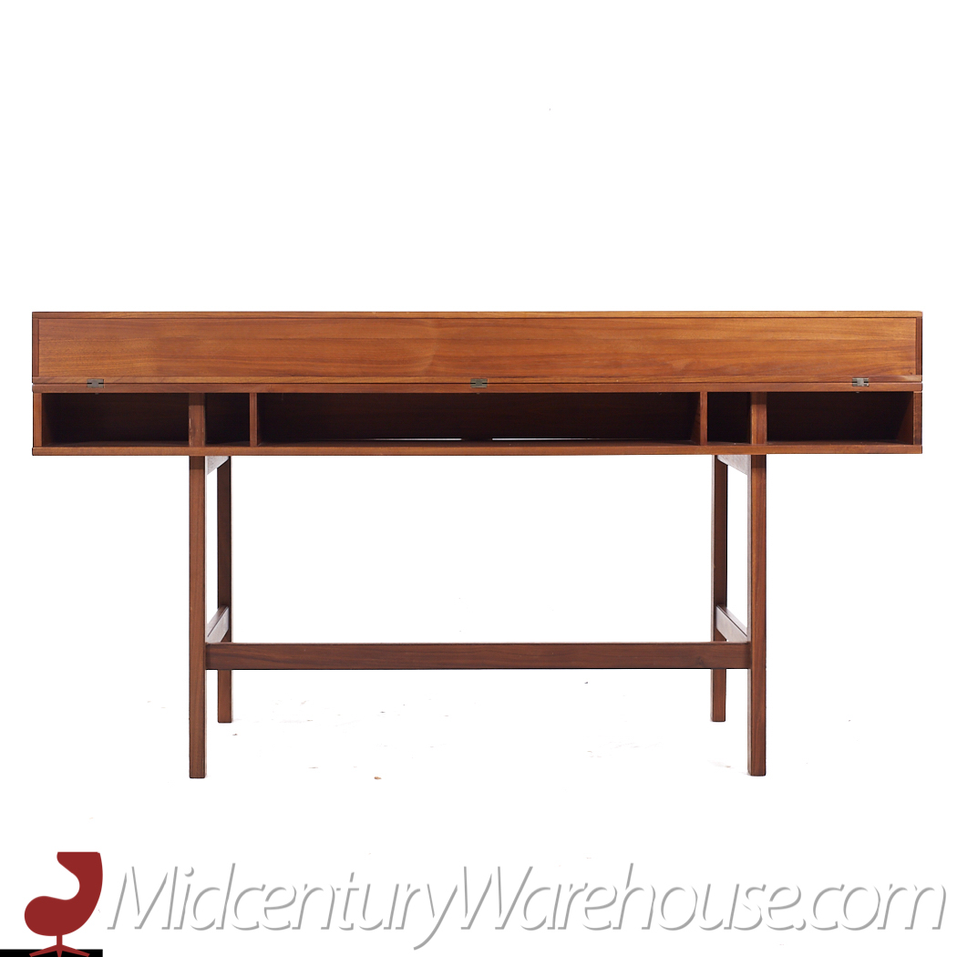 Peter Lovig Mid Century Danish Teak Flip Top Desk