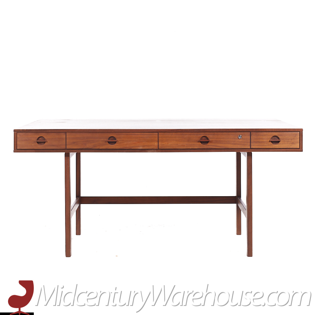 Peter Lovig Mid Century Danish Teak Flip Top Desk