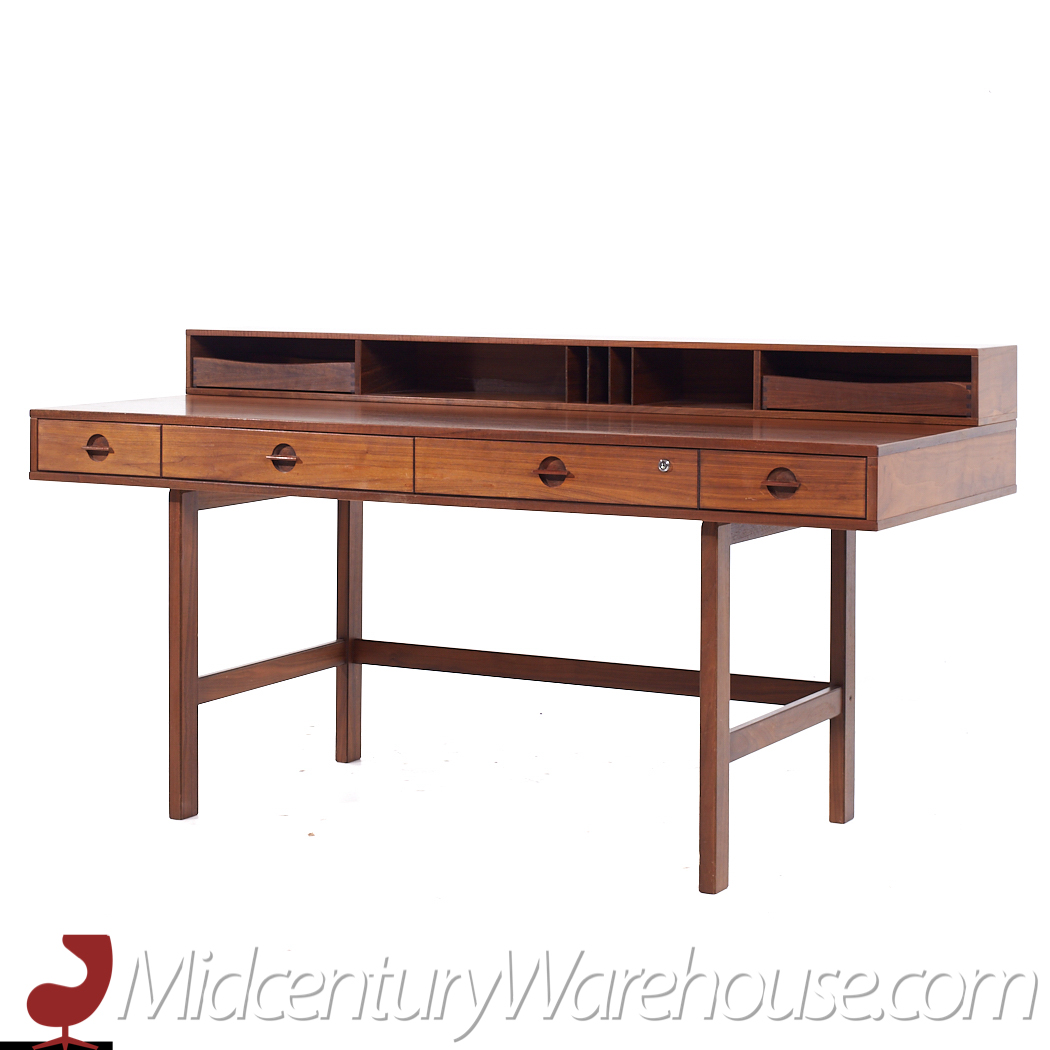 Peter Lovig Mid Century Danish Teak Flip Top Desk