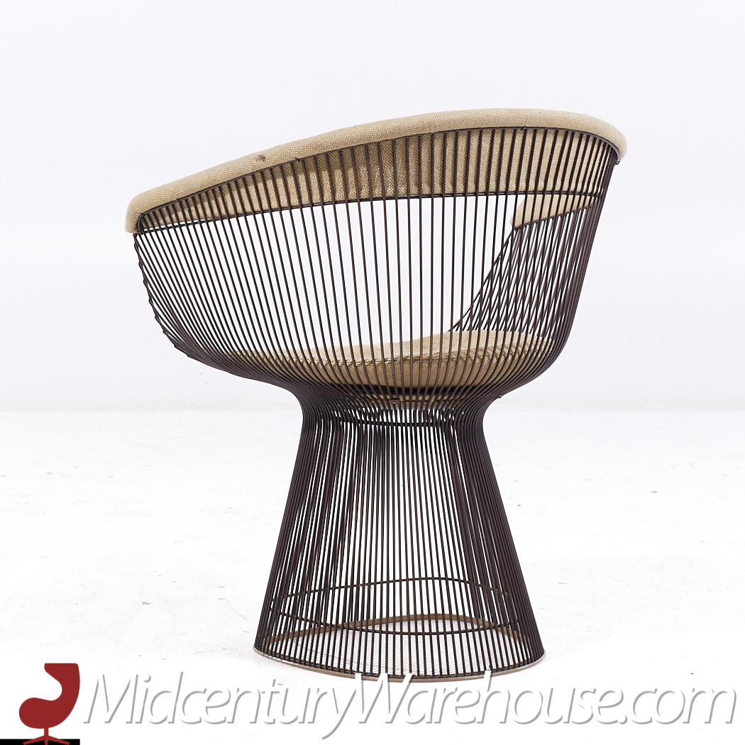 Warren Platner for Knoll Mid Century Bronze Dining Chair