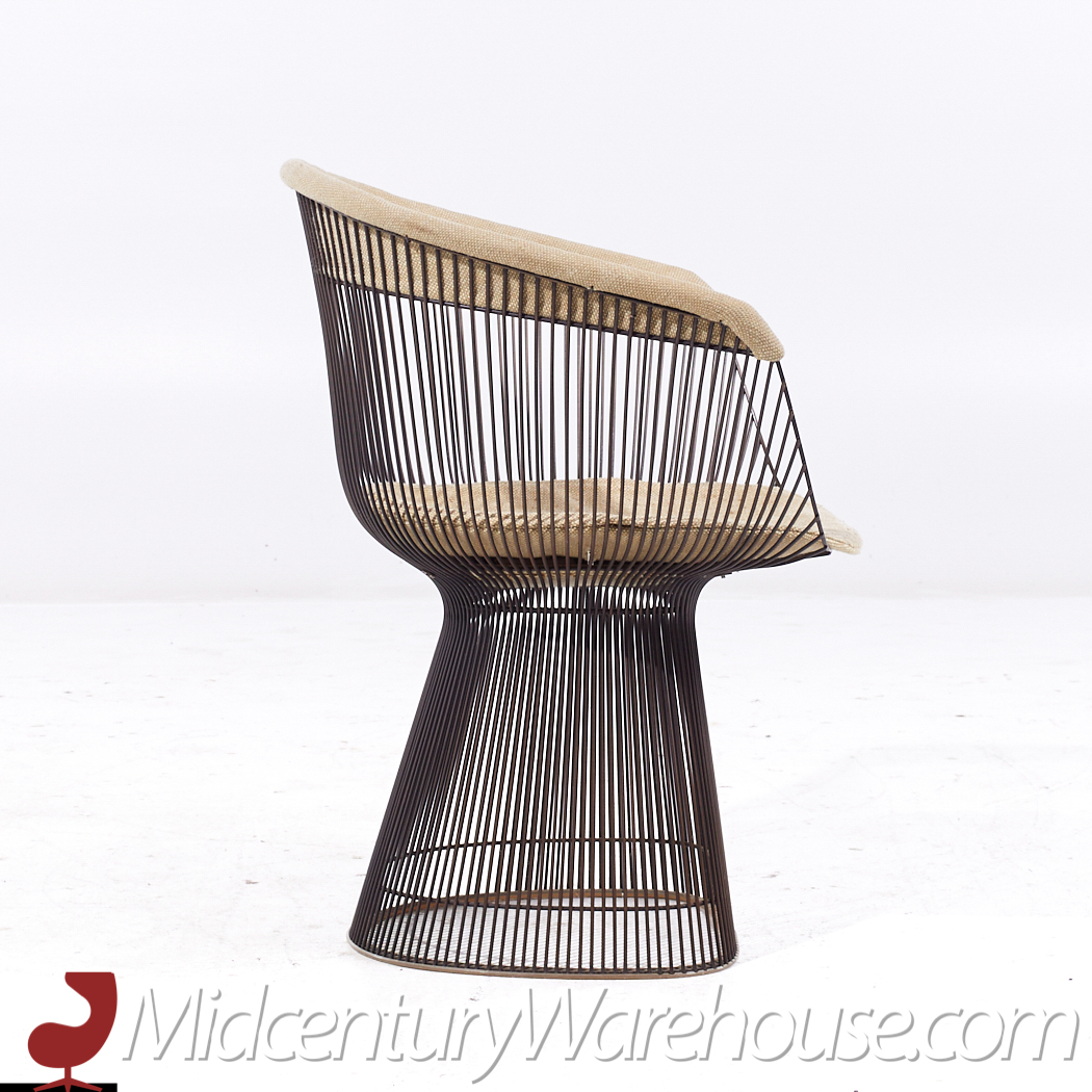 Warren Platner for Knoll Mid Century Bronze Dining Chair