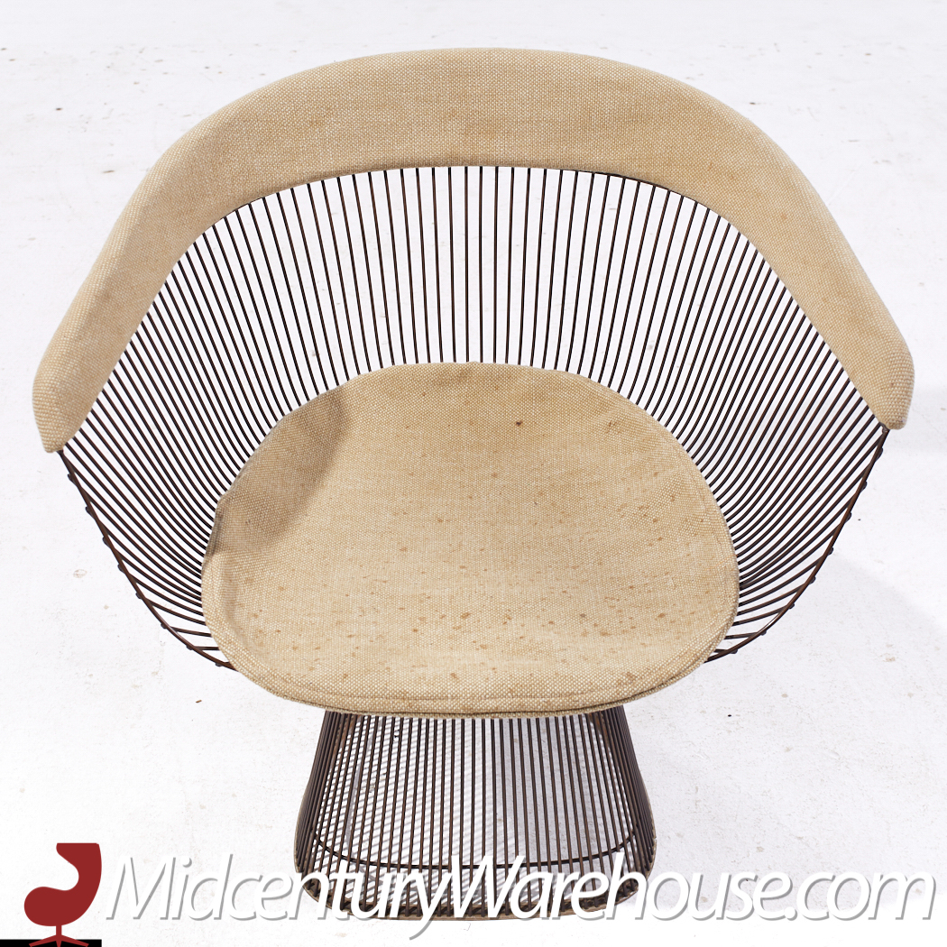 Warren Platner for Knoll Mid Century Bronze Dining Chair