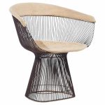 Warren Platner for Knoll Mid Century Bronze Dining Chair