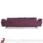 Adrian Pearsall Style Flexsteel Mid Century Walnut Gondola Sofa