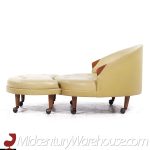 Adrian Pearsall for Craft Associates Mid Century Havana Chair with Ottoman