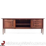 Alma Castilian Mid Century Walnut Credenza