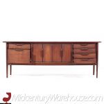 Alma Castilian Mid Century Walnut Credenza