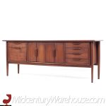 Alma Castilian Mid Century Walnut Credenza